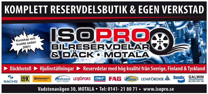 Reservdelsbutik med verkstad, välkommen till ISOPRO AB